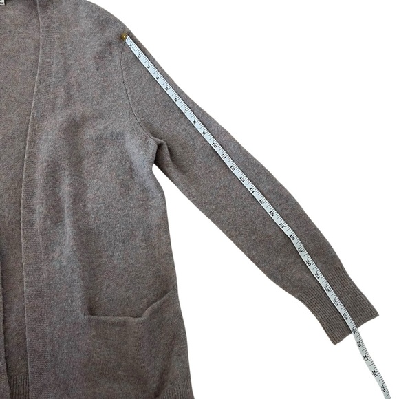Madewell Coziest Yarn Merino Wool Alpaca Blend Open Front Walker Cardigan SZ M - Picture 11 of 11
